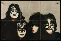4j550 KISS record album insert poster '79 great image of the band in make-up!