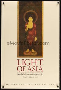 4j497 LIGHT OF ASIA 24x36 art exhibition '84 Buddha Sakyamuni in Asian Art!