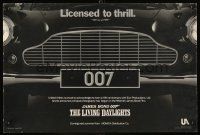 4j125 LIVING DAYLIGHTS special 12x18 '86 great image of classic Aston Martin grill!