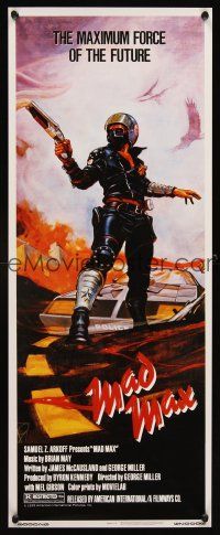 4j798 MAD MAX REPRODUCTION special 11x28 '80 wasteland cop Mel Gibson, Australian sci-fi classic!