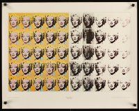 4j581 MARILYN MONROE 23x29 art print '90s cool Andy Warhol collage of sexy actress!