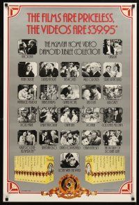 4j667 MGM/UA HOME VIDEO DIAMOND JUBILEE COLLECTION video poster '85 Gone With The Wind!
