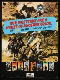 4j671 REPUBLIC WESTERNS video poster '86 The Big Sombrero, North of the Great Divide!