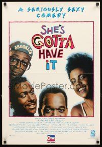 4j676 SHE'S GOTTA HAVE IT video poster '86 A Spike Lee Joint, Tracy Camila Johns!