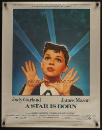 4j152 STAR IS BORN special 22x28 R83 great close up Amsel art of Judy Garland, classic!