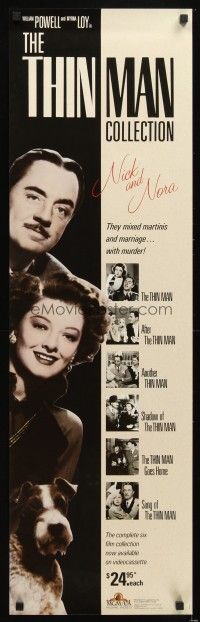4j688 THIN MAN COLLECTION video poster '05 William Powell & Myrna Loy!