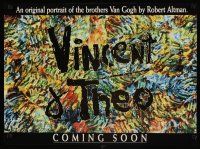 4j161 VINCENT & THEO teaser special 20x27 '90 Robert Altman meets Tim Roth as Vincent van Gogh!
