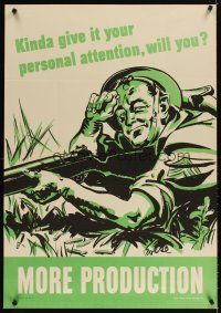 4j196 MORE PRODUCTION 28x40 WWII war poster '42 Herbert Roese art, give it your personal attention!