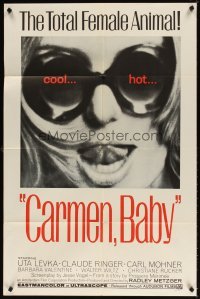 4m142 CARMEN, BABY 1sh '68 Radley Metzger, Uta Levka, Barbara Valentine, cool hot image!