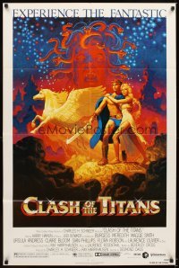 4m167 CLASH OF THE TITANS 1sh '81 Ray Harryhausen, fantasy art by Greg & Tim Hildebrandt!