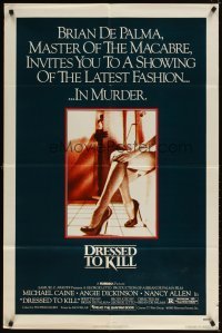 4m249 DRESSED TO KILL 1sh '80 Brian De Palma shows you the latest fashion of murder, sexy legs!