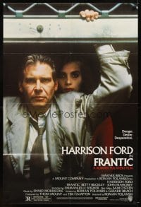 4m313 FRANTIC 1sh '88 directed by Roman Polanski, Harrison Ford & Emmanuelle Seigner!