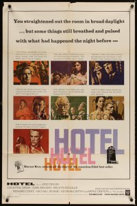 4m391 HOTEL 1sh '67 from Arthur Hailey's novel, Rod Taylor, Catherine Spaak, Karl Malden