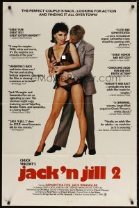 4m423 JACK 'N JILL 2 1sh '84 Samantha Fox & Jack Wrangler are looking for action and finding it!