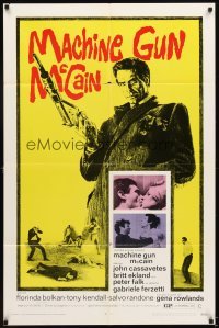 4m491 MACHINE GUN McCAIN 1sh '70 Gli Intoccabili, artwork of John Cassavetes, Britt Ekland