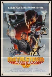 4m546 METALSTORM 1sh '83 Charles Band 3-D sci-fi, high noon at the end of the Universe!