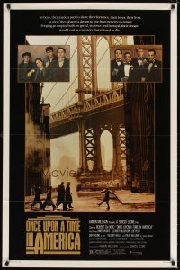 4m638 ONCE UPON A TIME IN AMERICA 1sh '84 De Niro, James Woods, directed by Sergio Leone!