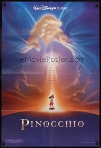 4m685 PINOCCHIO DS advance 1sh R92 Disney classic cartoon about a wooden boy who wants to be real!