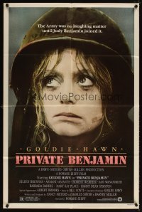 4m706 PRIVATE BENJAMIN 1sh '80 funny image of depressed soldier Goldie Hawn!