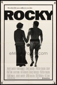 4m764 ROCKY 1sh '77 boxer Sylvester Stallone, John G. Avildsen boxing classic!