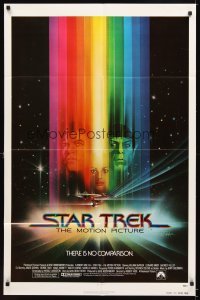 4m841 STAR TREK advance 1sh '79 cool art of William Shatner & Leonard Nimoy by Bob Peak!