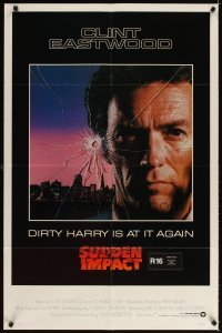 4m867 SUDDEN IMPACT int'l 1sh '83 Clint Eastwood is at it again as Dirty Harry, great image!