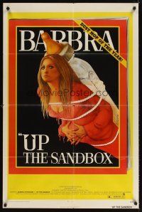 4m936 UP THE SANDBOX 1sh '73 Time Magazine parody art of Barbra Streisand by Richard Amsel!