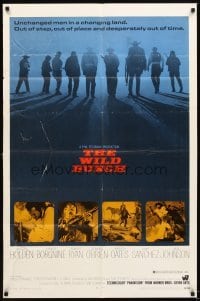 4m966 WILD BUNCH 1sh '69 Sam Peckinpah cowboy classic, William Holden & Ernest Borgnine