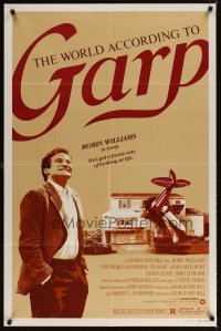 4m980 WORLD ACCORDING TO GARP style B 1sh '82 Robin Williams has a funny way of looking at life!