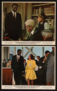 4p228 GUESS WHO'S COMING TO DINNER 2 color 8x10 stills '67 Spencer Tracy, Kate Hepburn, Poitier