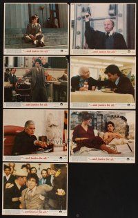 4p170 AND JUSTICE FOR ALL 7 8x10 mini LCs '79 directed by Norman Jewison, Al Pacino is out of order