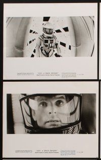 4p482 2001: A SPACE ODYSSEY 9 8x10 stills R74 Stanley Kubrick, cool images in Cinerama format!