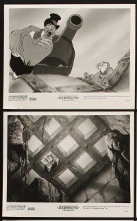 4p449 AMERICAN TAIL 10 8x10 stills '86 Steven Spielberg, Don Bluth cartoon, Fievel the mouse!