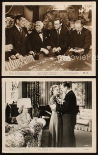 4p830 ANY NUMBER CAN PLAY 3 8x10 stills '49 Clark Gable, Alexis Smith, great gambling scene!