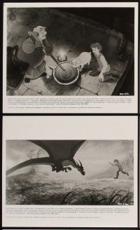 4p710 BLACK CAULDRON 6 8x10 stills '85 great images from first Walt Disney CG fantasy cartoon!
