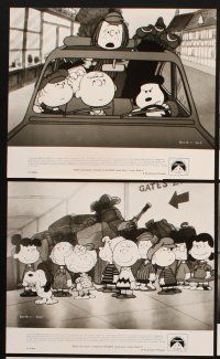 4p522 BON VOYAGE CHARLIE BROWN 8 8x10 stills '80 Peanuts, Snoopy, Charles M. Schulz