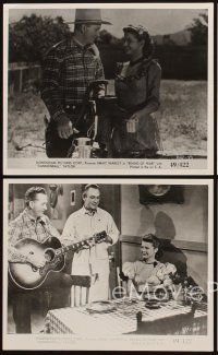 4p751 BRAND OF FEAR 4 8x10 stills '49 singing cowboy Jimmy Wakely, Dub Taylor, Gail Davis