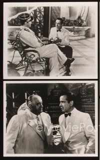 4p752 CASABLANCA 4 TV 8x10 stills R86 Humphrey Bogart, Ingrid Bergman, Michael Curtiz classic!