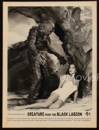 4p844 CREATURE FROM THE BLACK LAGOON 3 8x10.5 stills '54 best close images of the monster!