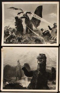 4p599 DESTROY ALL MONSTERS 7 8x10 stills '69 Ishiro Honda's Kaiju Soshingeki, Godzilla, Ghidrah!