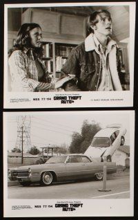 4p413 GRAND THEFT AUTO 13 8x10 stills '77 Ron Howard, Roger Corman, Nancy Morgan, cool car images!