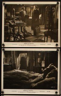 4p610 HORROR OF DRACULA 7 8x10 stills '58 vampire Christopher Lee, Peter Cushing as Van Helsing!