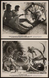 4p795 MYSTERIOUS ISLAND 4 8x10 stills '61 special effects by Ray Harryhausen, Jules Verne sci-fi!