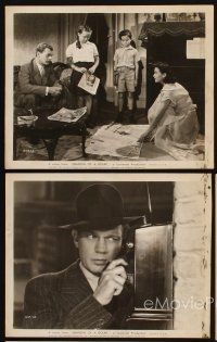 4p735 SHADOW OF A DOUBT 5 8x10 stills '43 directed by Alfred Hitchcock,Teresa Wright, Joseph Cotten