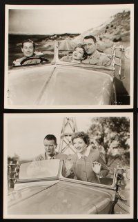 4p585 WITHOUT RESERVATIONS 8 8x10 stills '46 John Wayne, Claudette Colbert, Don DeFore, cool car!