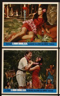 4p128 LT. ROBIN CRUSOE, U.S.N. 8 color English FOH LCs '66 Disney, Dick Van Dyke, Nancy Kwan