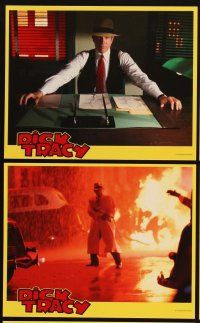 4p187 DICK TRACY 5 8x10 mini LCs '90 great images of detective Warren Beatty!