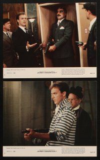 4p079 JOHNNY DANGEROUSLY 8 8x10 mini LCs '84 gangsters Michael Keaton & Joe Piscopo, Henner!