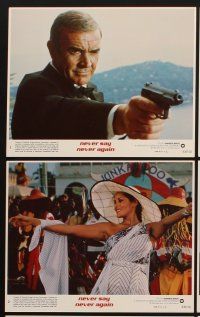 4p143 NEVER SAY NEVER AGAIN 8 8x10 mini LCs '83 great images of of Sean Connery as James Bond!