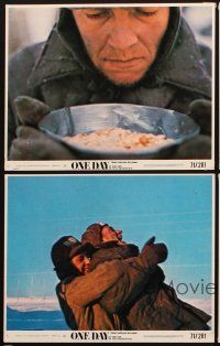 4p202 ONE DAY IN THE LIFE OF IVAN DENISOVICH 5 8x10 mini LCs '71 Tom Courtenay in the title role!